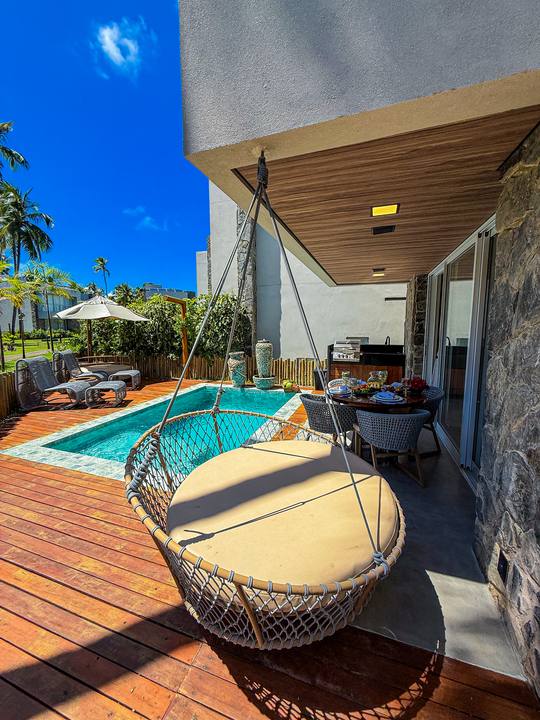 Balanço no deck